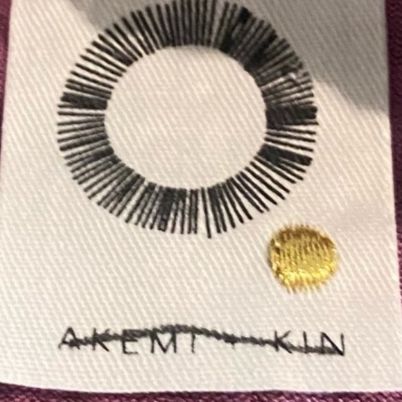 Anthropologie Sz M Embroidered Lace Sleeve Blouse by Akemi + Kin EUC pink purple - Picture 5 of 5